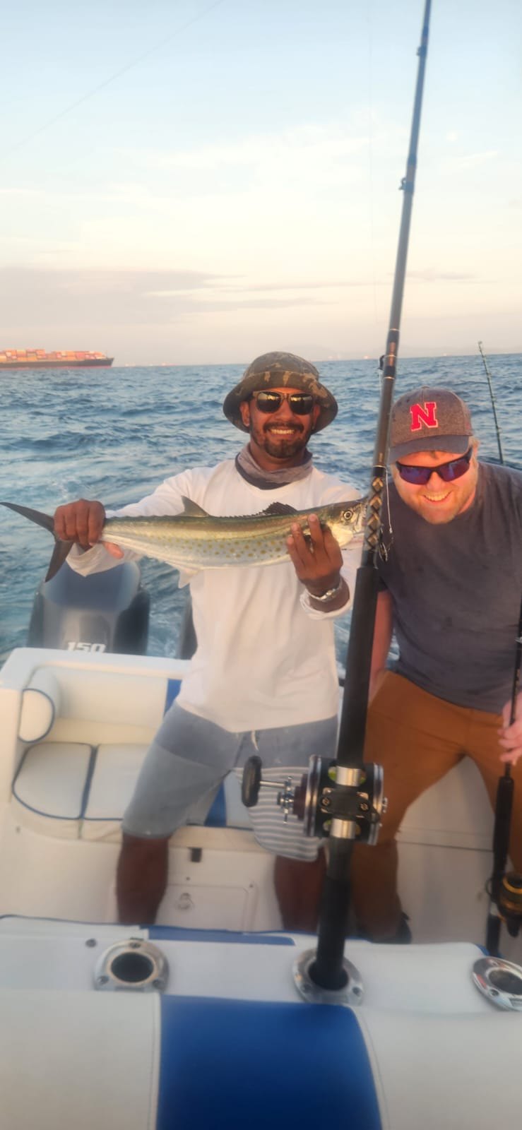Fishing catch on the boat